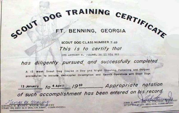 Anthony Jerone's School of Dog Training & Career Inc... Scout Dog